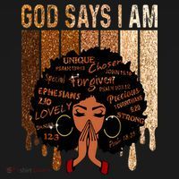 Black Girl God Says I Am Black Melanin Juneteenth Women's Tank Top thumb 5