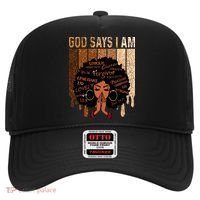 Black Girl God Says I Am Black Melanin Juneteenth Hat thumb 0