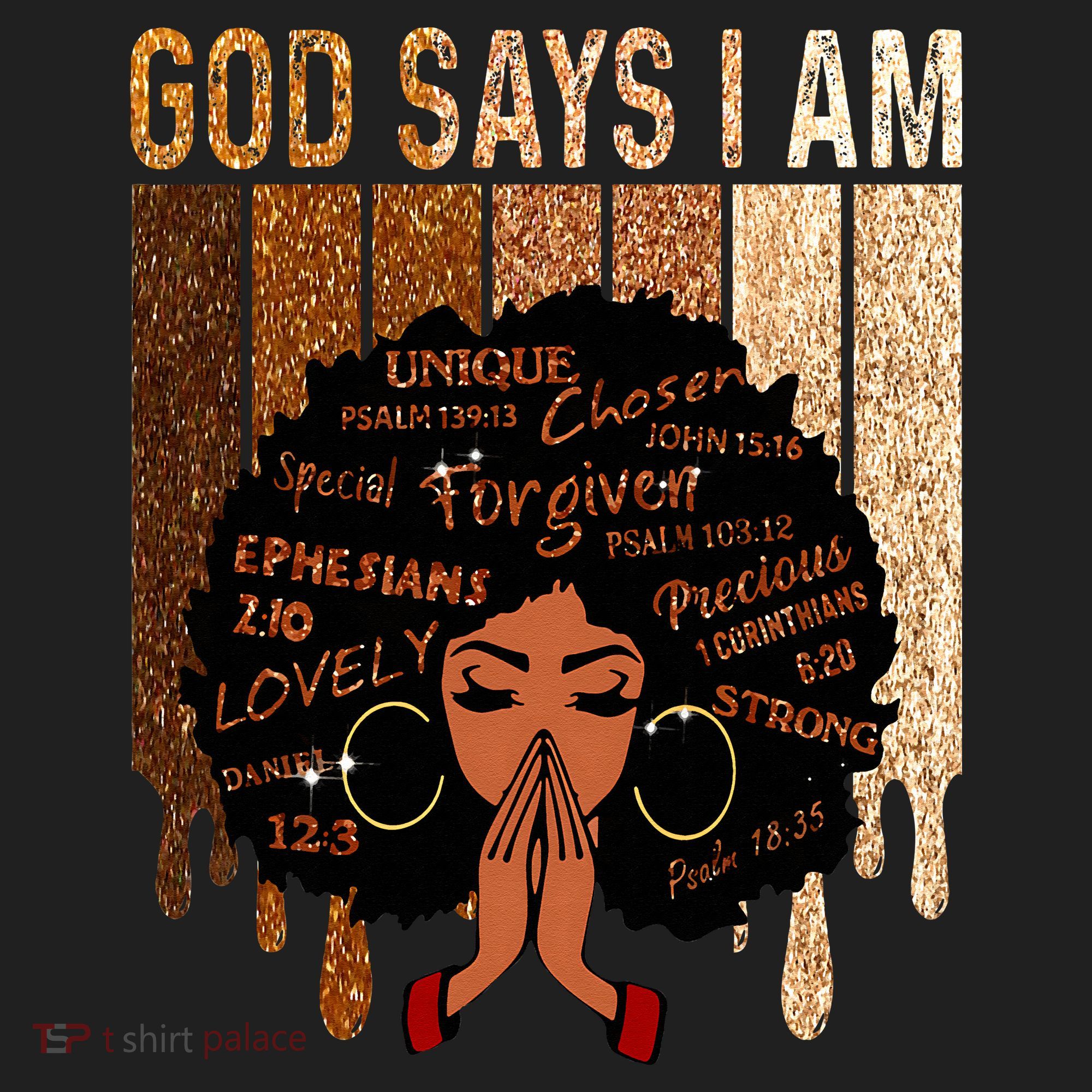 Black Girl God Says I Am Black Melanin Juneteenth Hat