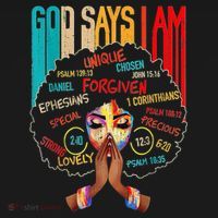 Black Girl God Says I Am Black Melanin History Month Pride T-Shirt thumb 7