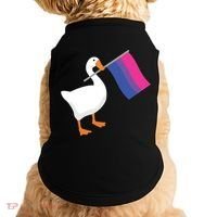 Bisexual Goose Game Lgbtq Bi Pride Parade Flag Untitled Honk Gift Doggie Tank thumb 0