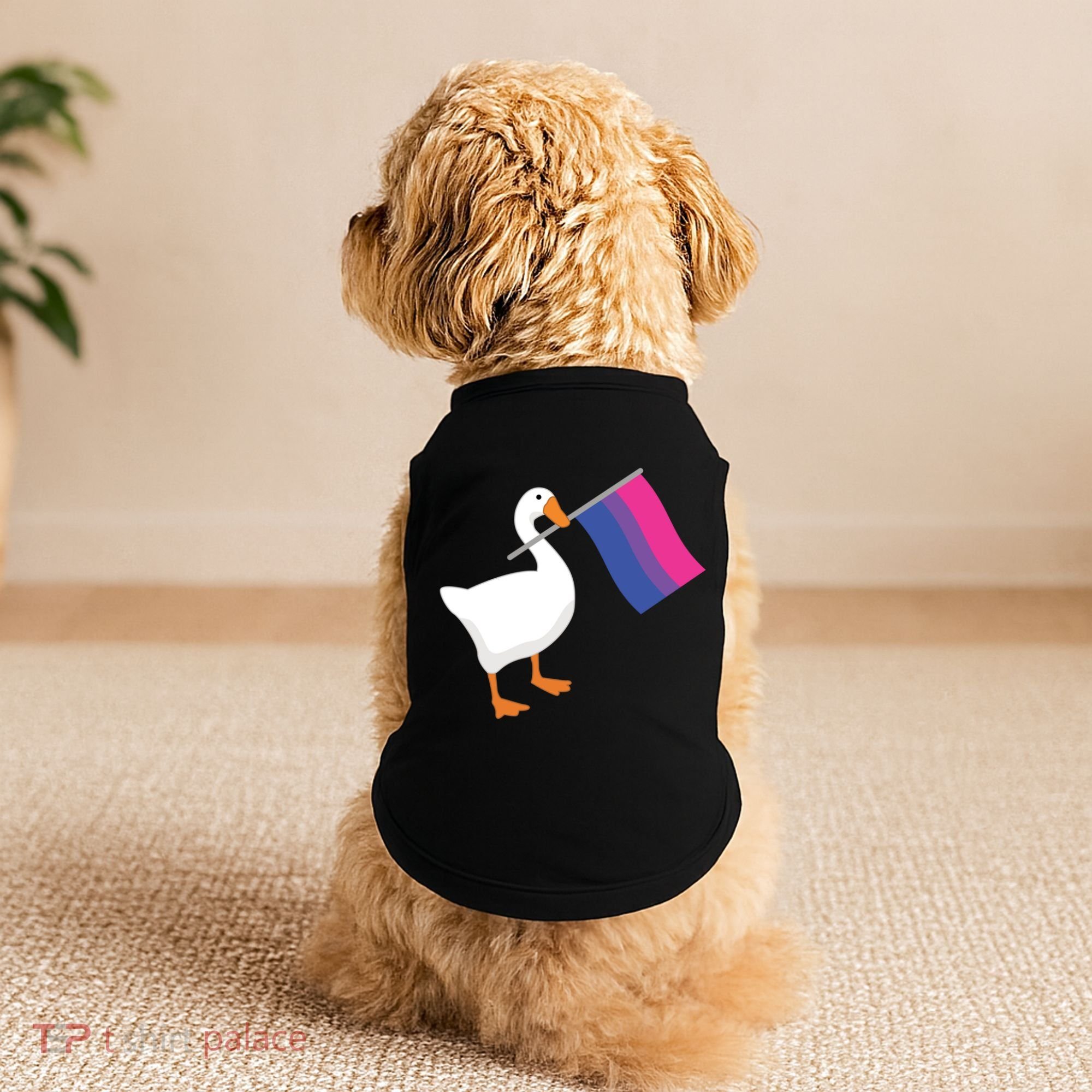 Bisexual Goose Game Lgbtq Bi Pride Parade Flag Untitled Honk Gift Doggie Tank
