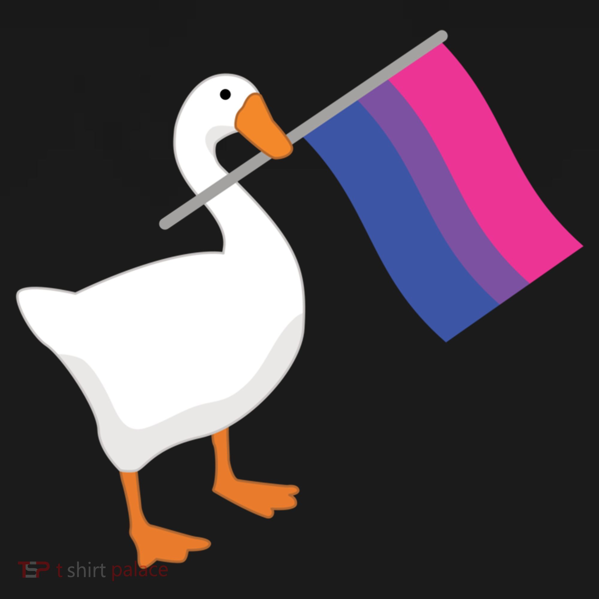 Bisexual Goose Game Lgbtq Bi Pride Parade Flag Untitled Honk Gift Women's Hoodie