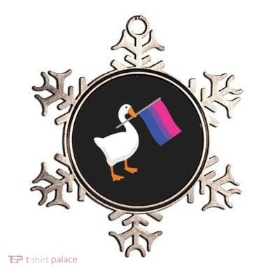 Bisexual Goose Game Lgbtq Bi Pride Parade Flag Untitled Honk Gift Ornament