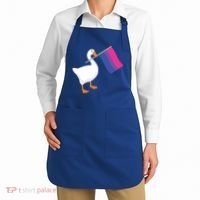 Bisexual Goose Game Lgbtq Bi Pride Parade Flag Untitled Honk Gift Apron thumb 2