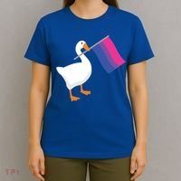 Bisexual Goose Game Lgbtq Bi Pride Parade Flag Untitled Honk Gift T-Shirt thumb 4