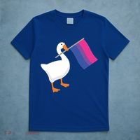 Bisexual Goose Game Lgbtq Bi Pride Parade Flag Untitled Honk Gift T-Shirt thumb 5