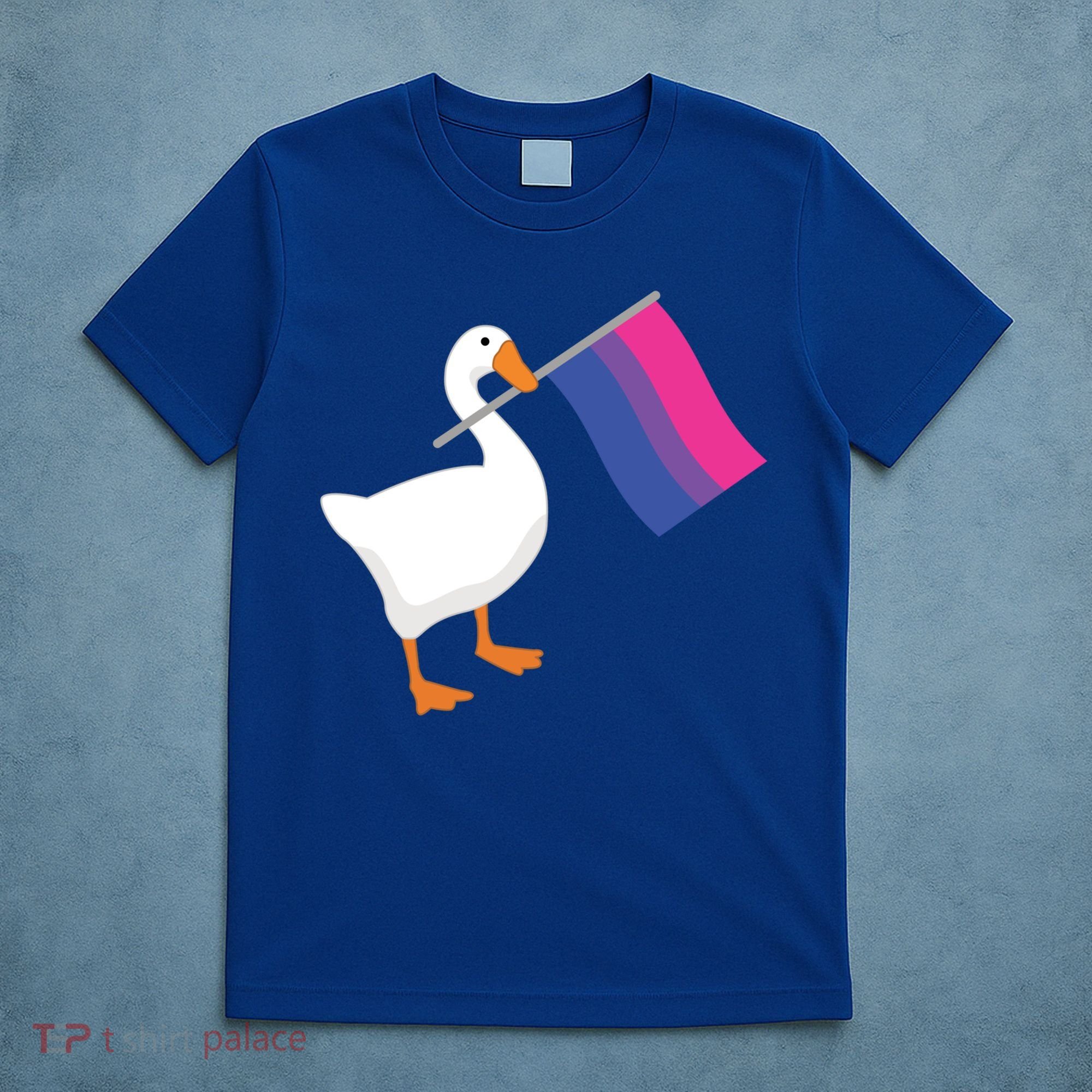 Bisexual Goose Game Lgbtq Bi Pride Parade Flag Untitled Honk Gift T-Shirt