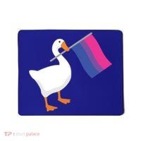 Bisexual Goose Game Lgbtq Bi Pride Parade Flag Untitled Honk Gift Mousepad thumb 0
