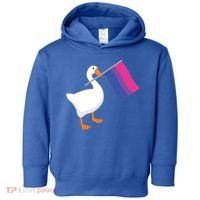 Bisexual Goose Game Lgbtq Bi Pride Parade Flag Untitled Honk Gift Toddler Hoodie thumb 0