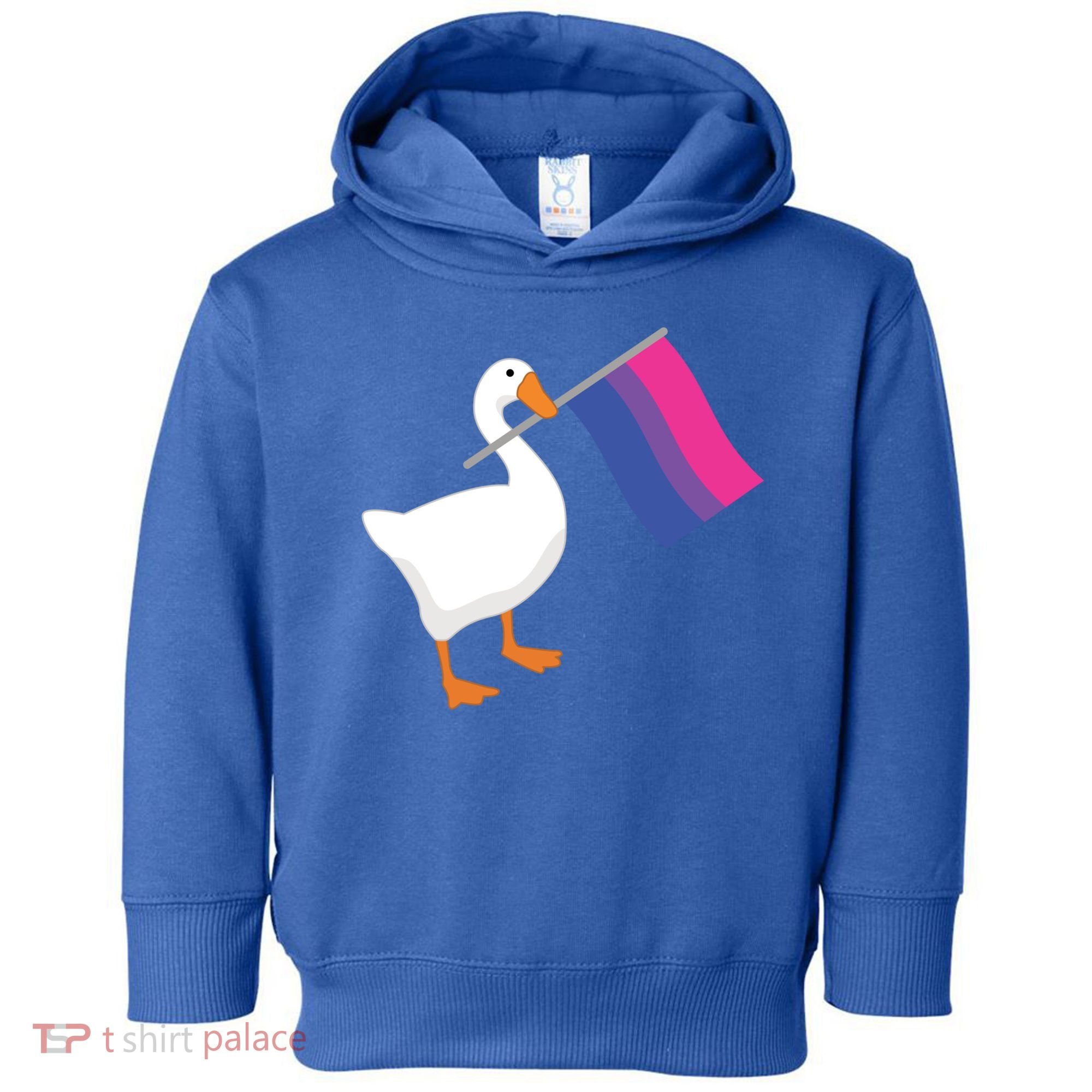 Bisexual Goose Game Lgbtq Bi Pride Parade Flag Untitled Honk Gift Toddler Hoodie