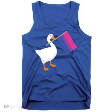 Bisexual Goose Game Lgbtq Bi Pride Parade Flag Untitled Honk Gift Tank Top