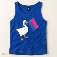 Bisexual Goose Game Lgbtq Bi Pride Parade Flag Untitled Honk Gift Tank Top thumb 2