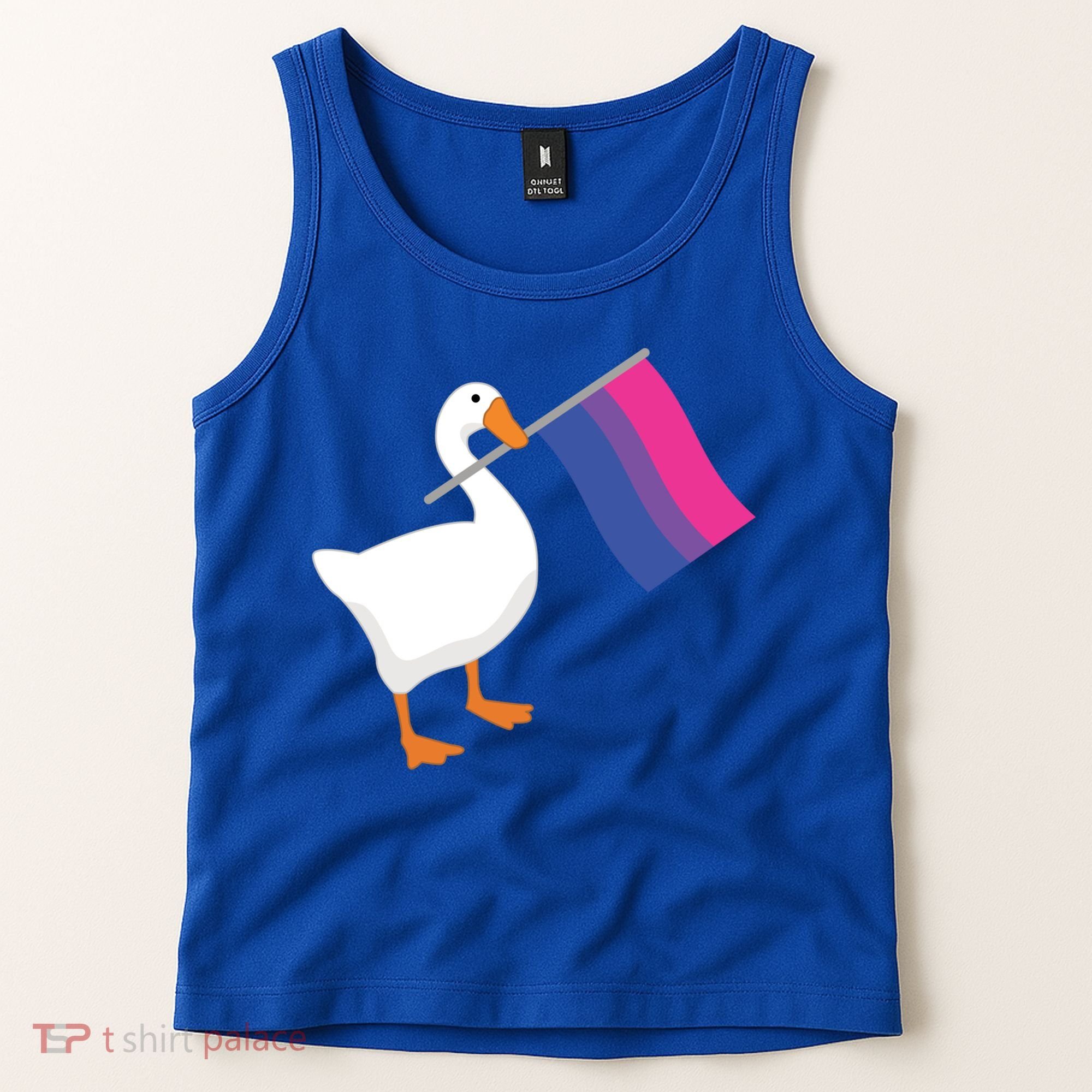 Bisexual Goose Game Lgbtq Bi Pride Parade Flag Untitled Honk Gift Tank Top