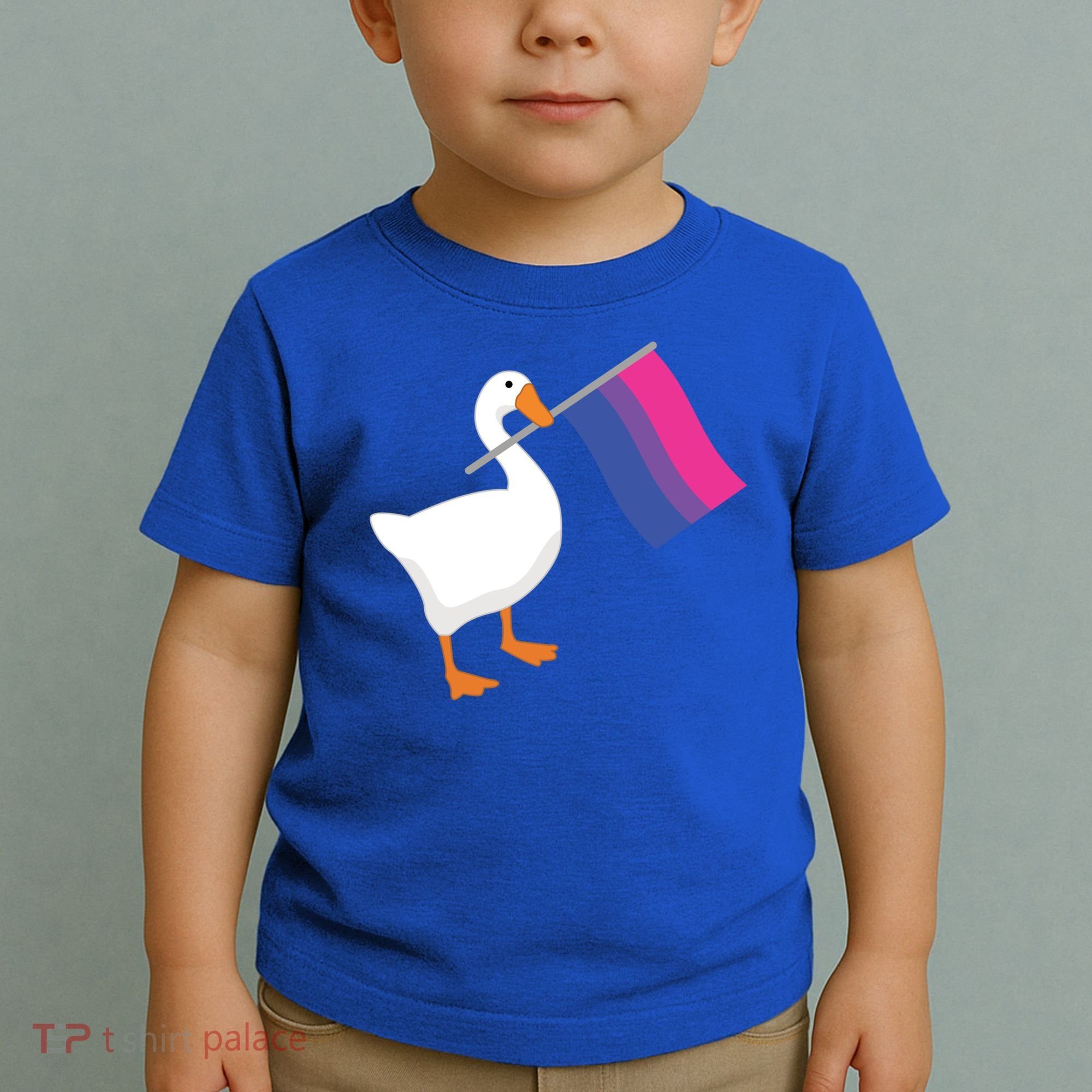 Bisexual Goose Game Lgbtq Bi Pride Parade Flag Untitled Honk Gift Toddler T-Shirt
