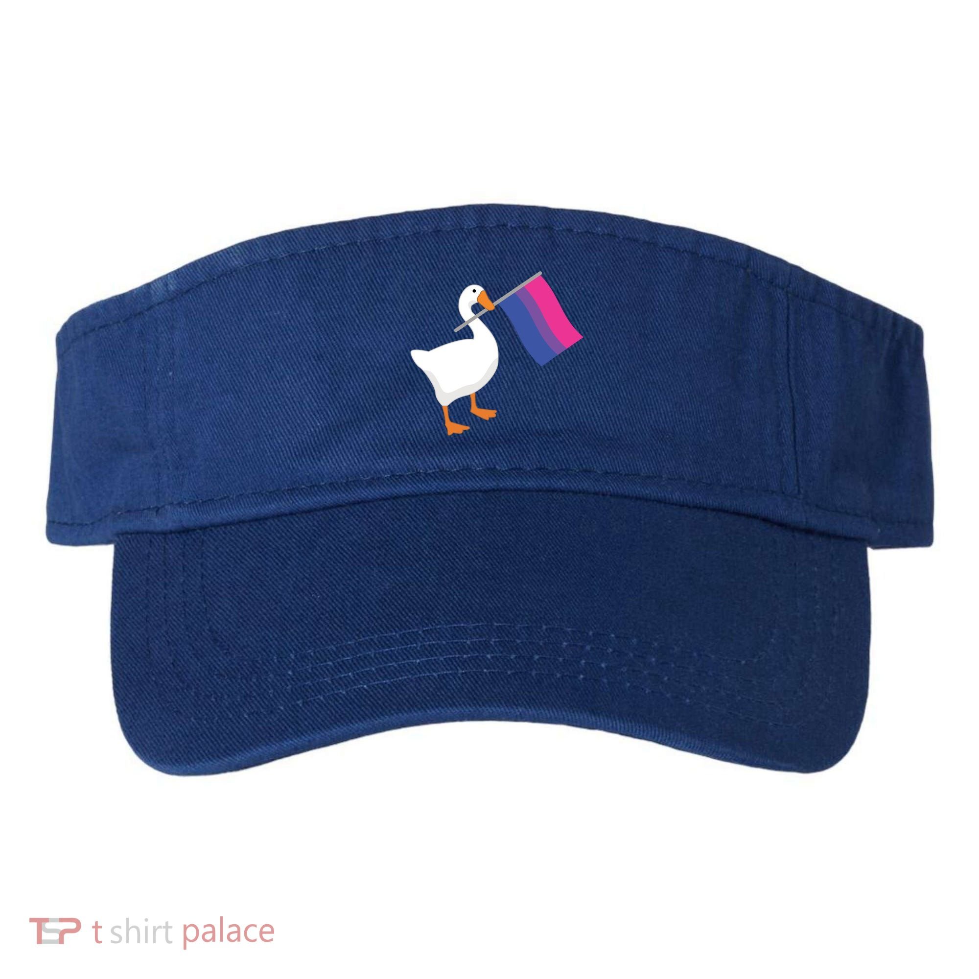Bisexual Goose Game Lgbtq Bi Pride Parade Flag Untitled Honk Gift Visor