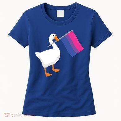 Bisexual Goose Game Lgbtq Bi Pride Parade Flag Untitled Honk Gift Women's T-Shirt