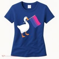 Bisexual Goose Game Lgbtq Bi Pride Parade Flag Untitled Honk Gift Women's T-Shirt thumb 0