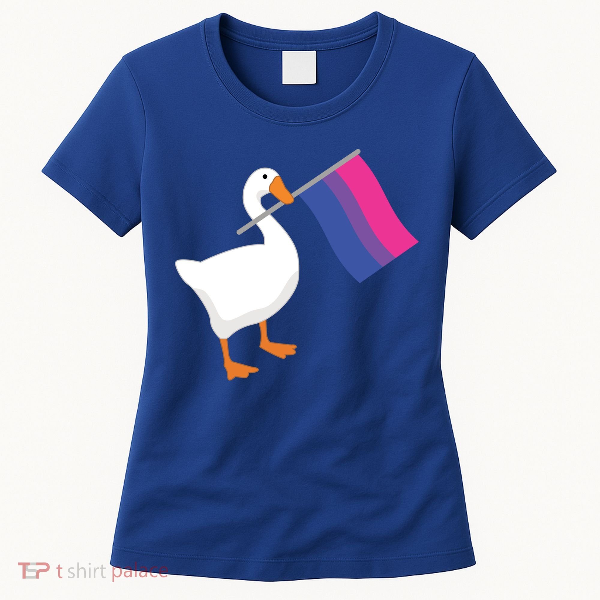 Bisexual Goose Game Lgbtq Bi Pride Parade Flag Untitled Honk Gift Women's T-Shirt