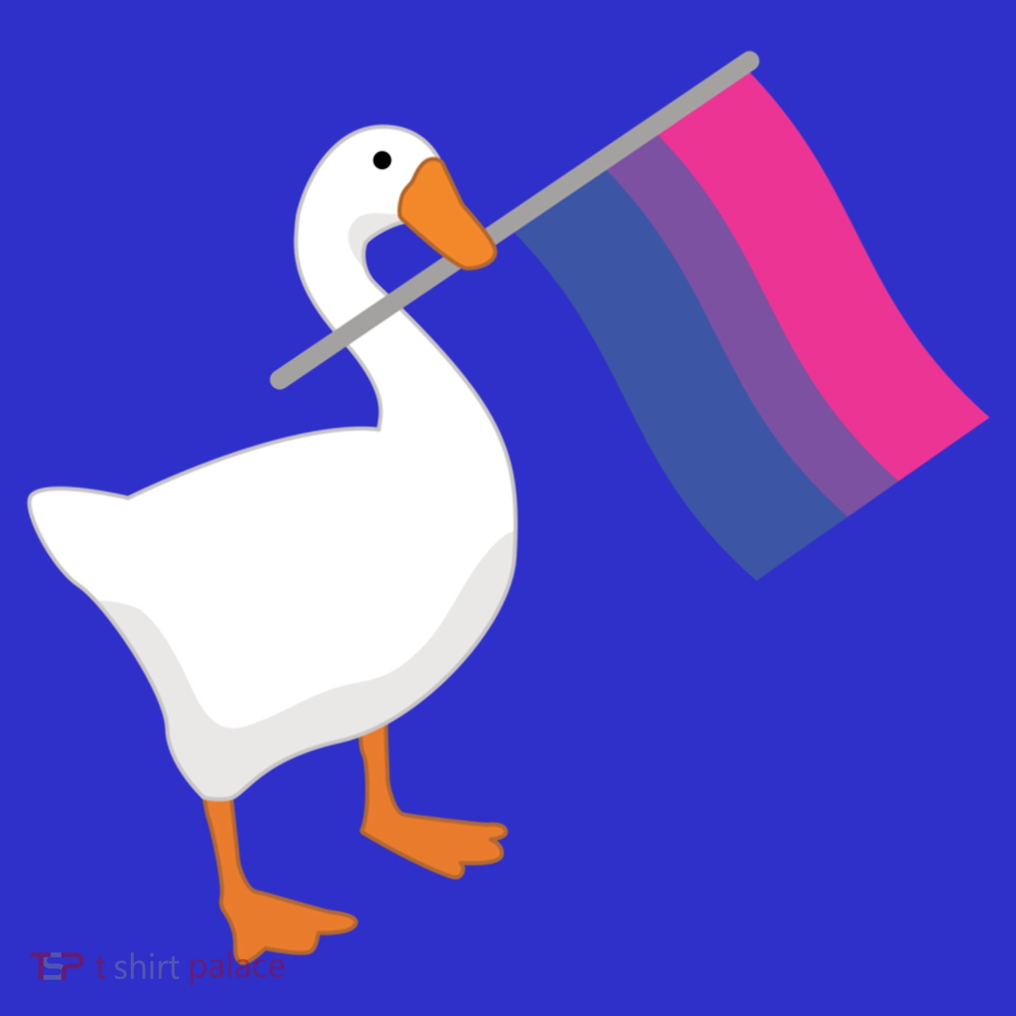 Bisexual Goose Game Lgbtq Bi Pride Parade Flag Untitled Honk Gift Kids Sweatshirt