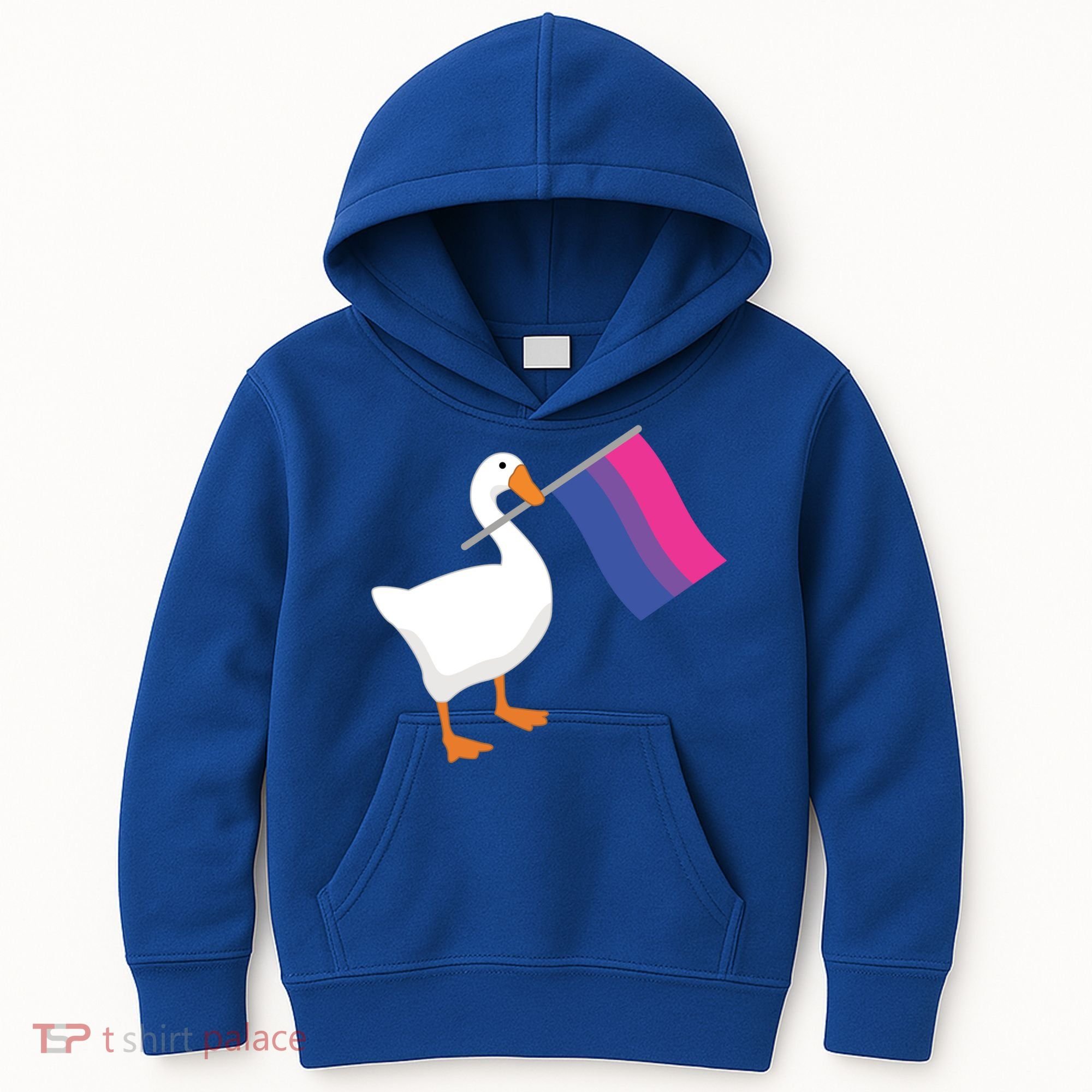 Bisexual Goose Game Lgbtq Bi Pride Parade Flag Untitled Honk Gift Kids Hoodie