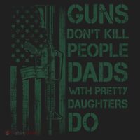 Best Gift Guns DonT Kill People Dads With Pretty Daughters Women's Sweatshirt thumb 2