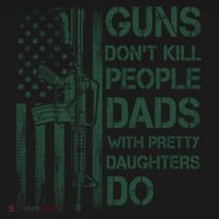 Best Gift Guns DonT Kill People Dads With Pretty Daughters Coaster thumb 2