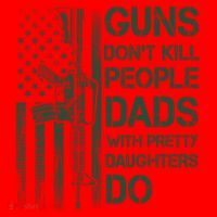 Best Gift Guns DonT Kill People Dads With Pretty Daughters Santa Hat thumb 1