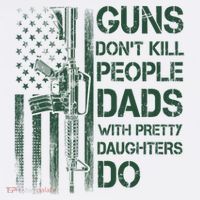 Best Gift Guns DonT Kill People Dads With Pretty Daughters Long Sleeve Shirt thumb 2