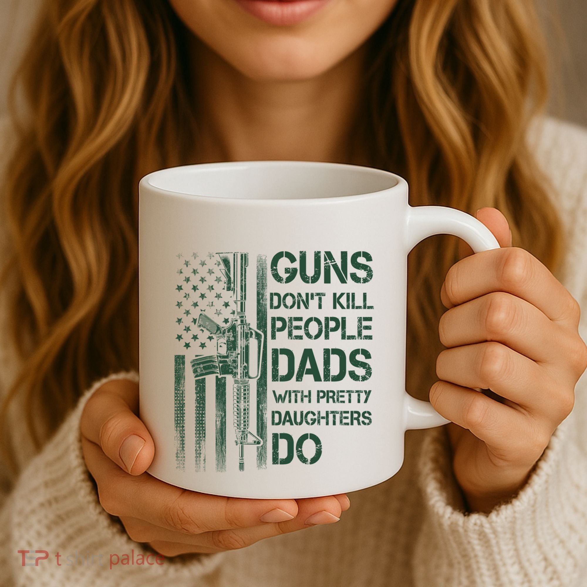 Best Gift Guns DonT Kill People Dads With Pretty Daughters Coffee Mug