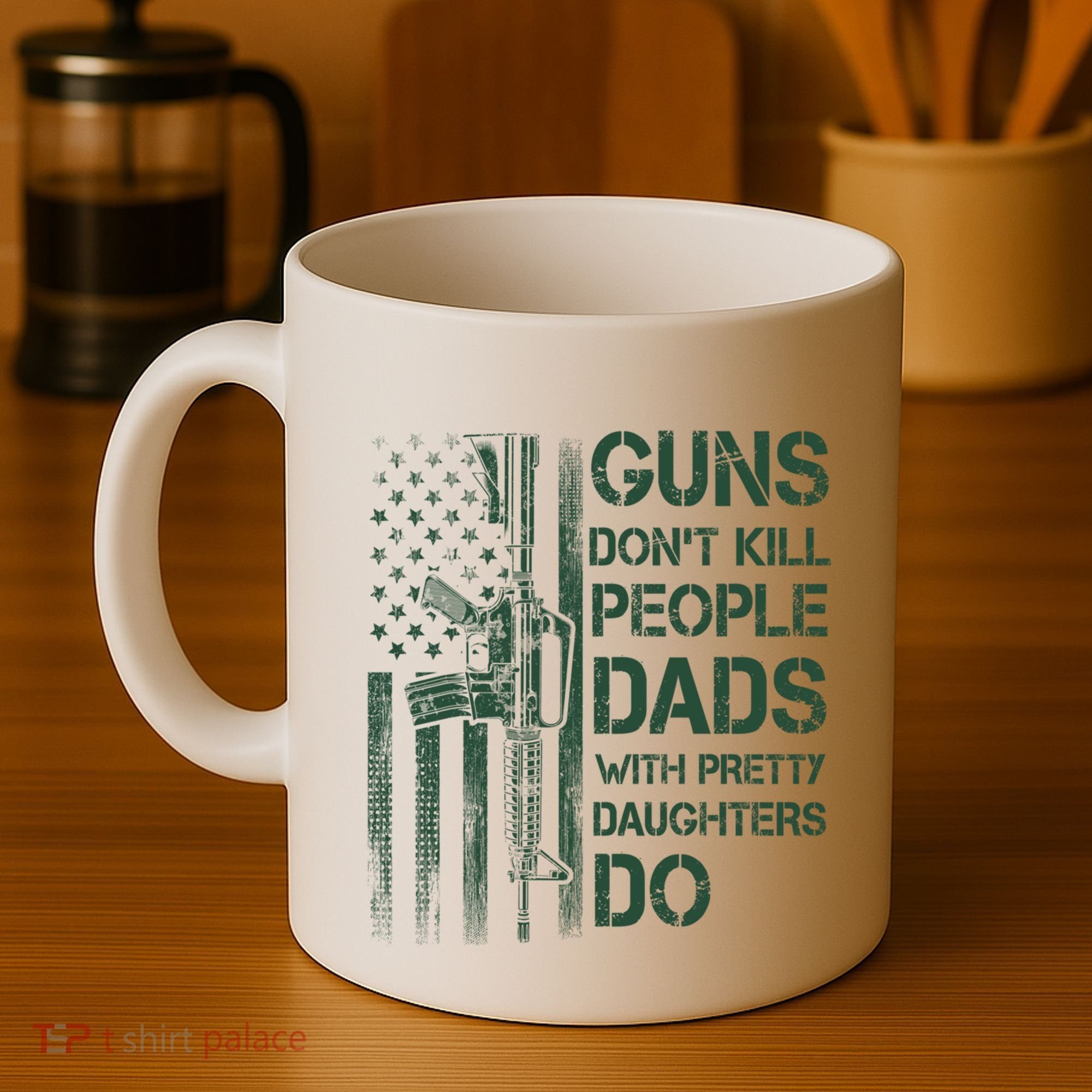 Best Gift Guns DonT Kill People Dads With Pretty Daughters Coffee Mug