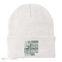 Best Gift Guns DonT Kill People Dads With Pretty Daughters Beanie thumb 0