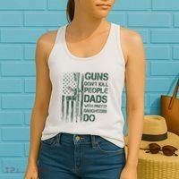 Best Gift Guns DonT Kill People Dads With Pretty Daughters Women's Tank Top thumb 2