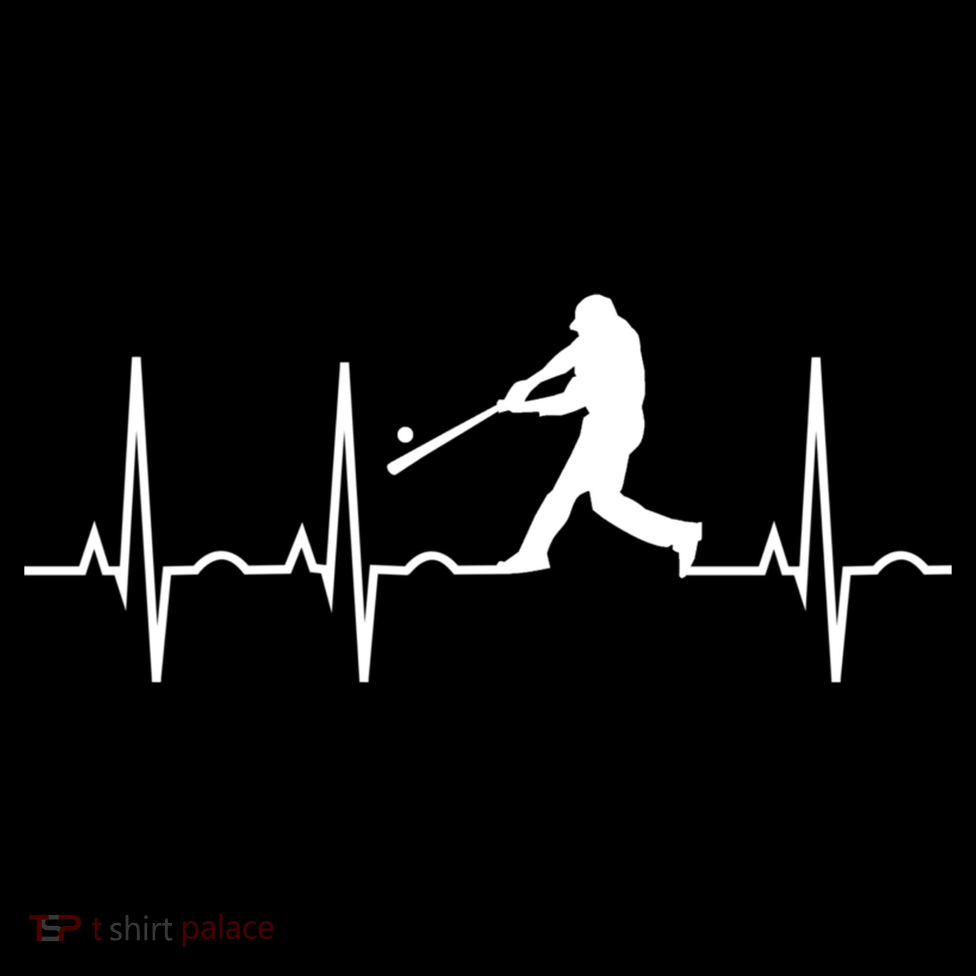 Baseball Great Gift Men Gift Baseball Player Heartbeat Gift Women's Hoodie