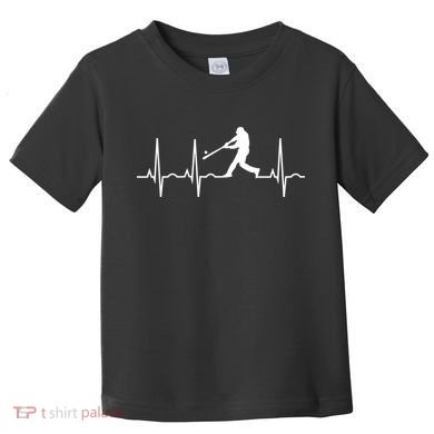 Baseball Great Gift Men Gift Baseball Player Heartbeat Gift Toddler T-Shirt