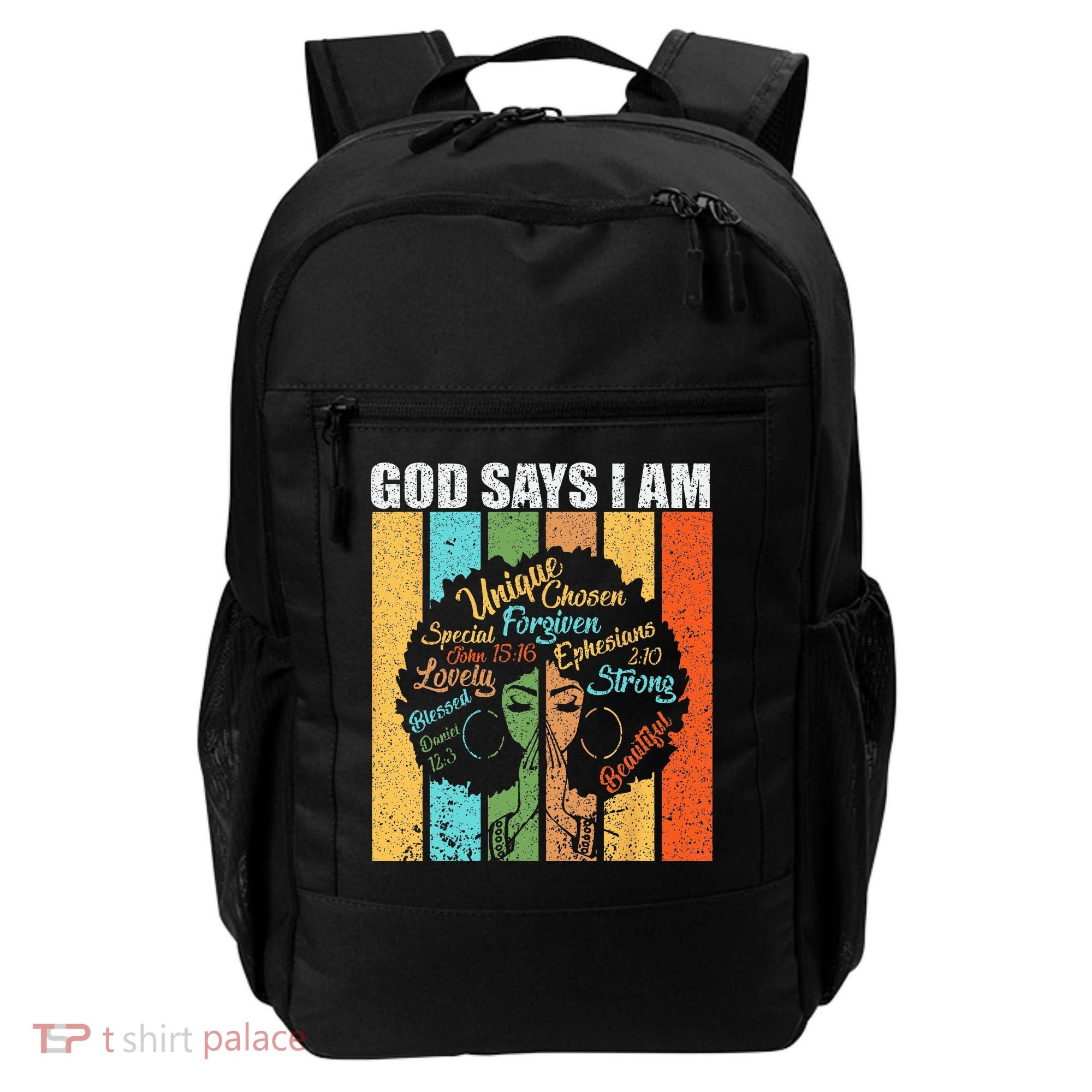 Black Girl God Says I Am Black Melanin Junenth Backpack