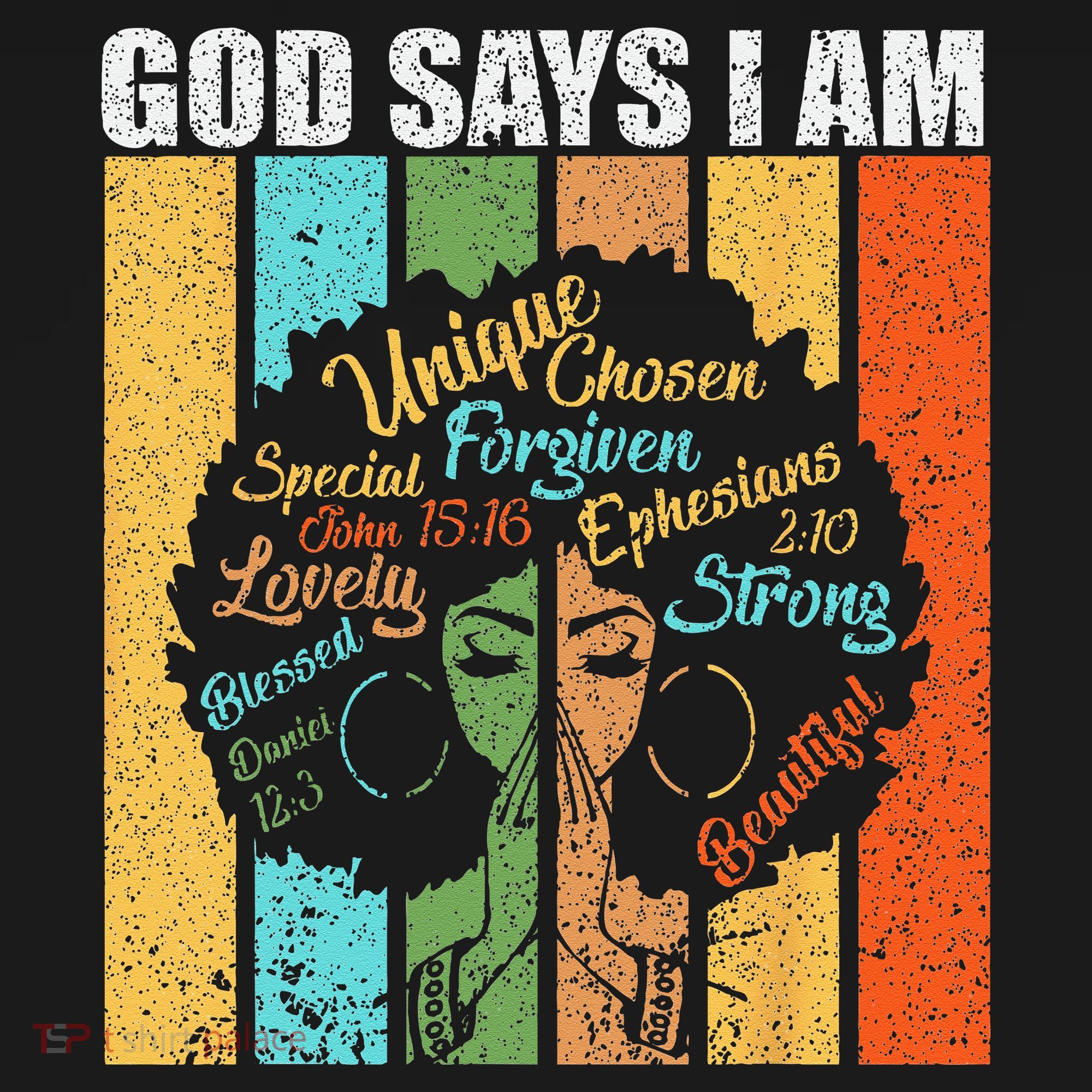 Black Girl God Says I Am Black Melanin Junenth Women's Hoodie
