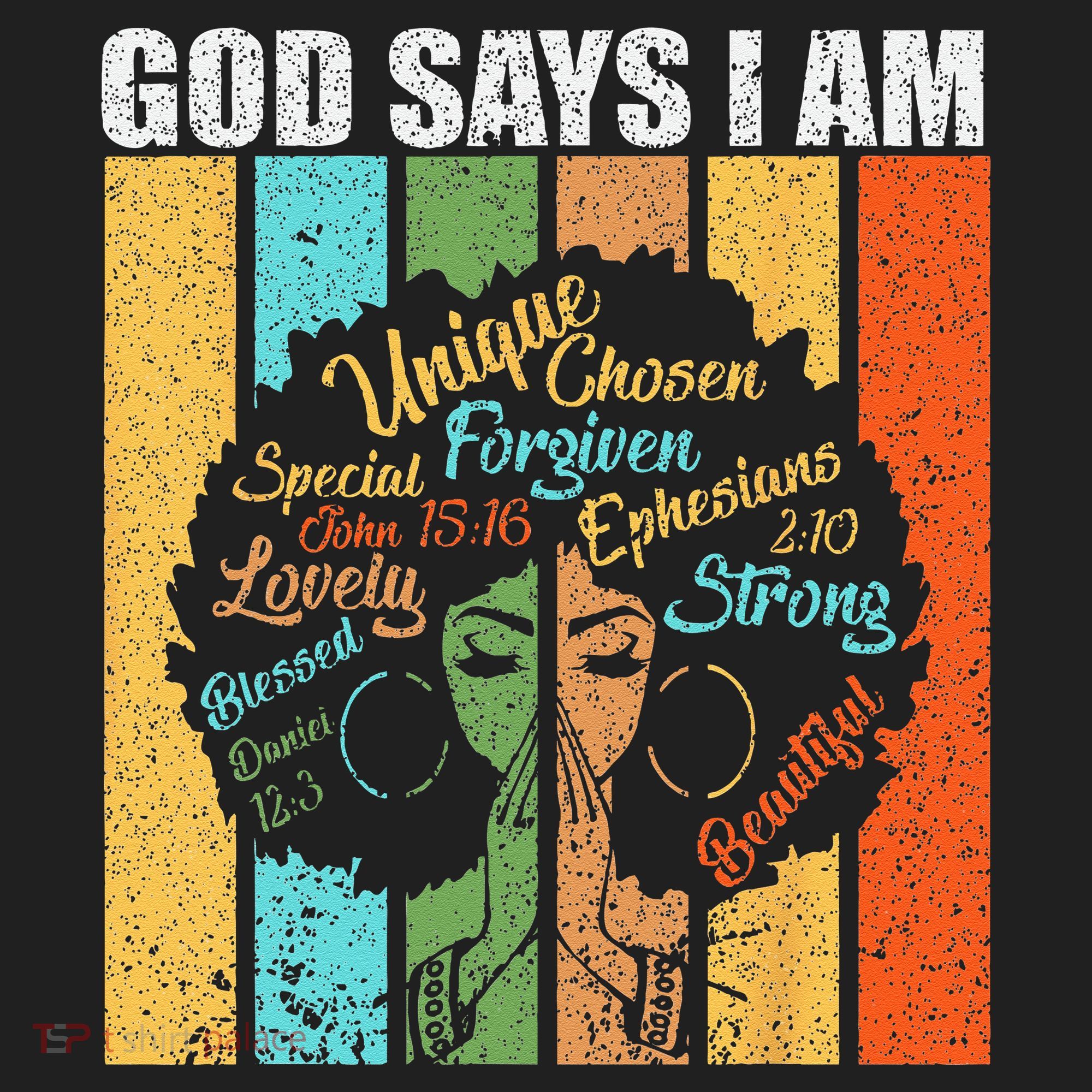 Black Girl God Says I Am Black Melanin Junenth Tumbler