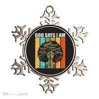 Black Girl God Says I Am Black Melanin Junenth Ornament thumb 0
