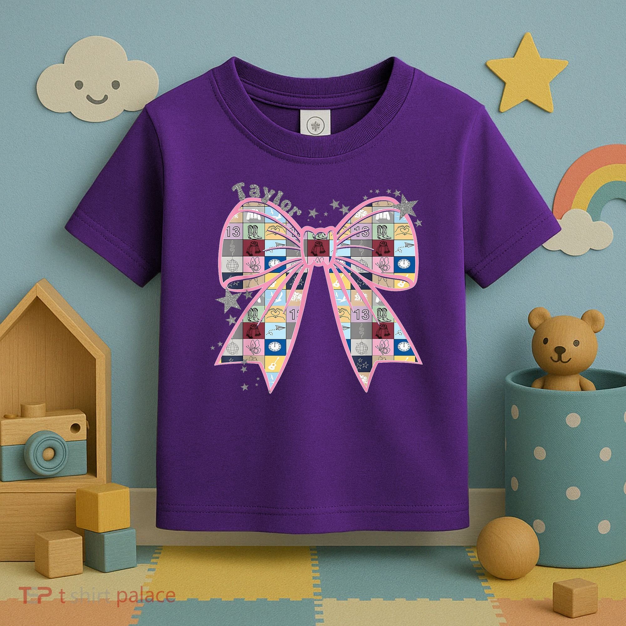 Birthday Girl Groovy Taylor First Name Personalized P.i.n.k Toddler T-Shirt