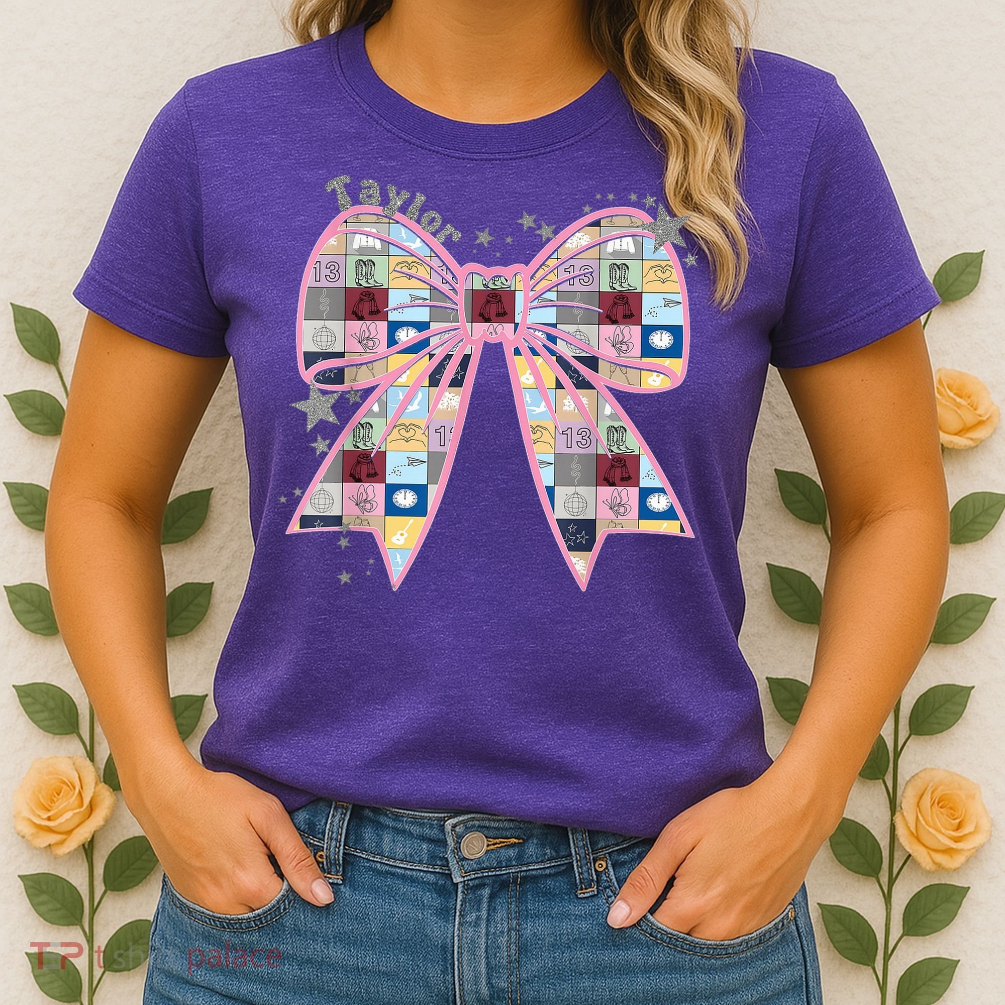 Birthday Girl Groovy Taylor First Name Personalized P.i.n.k Women's T-Shirt