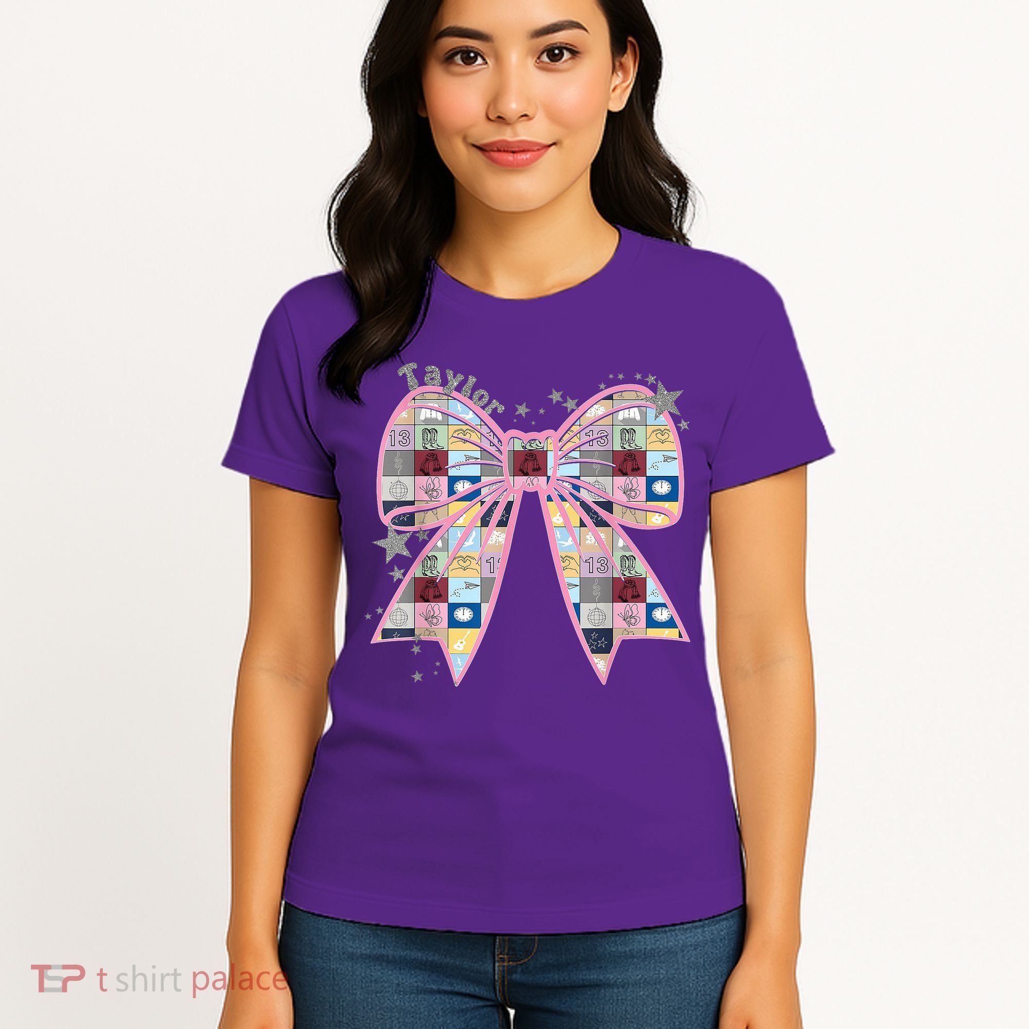 Birthday Girl Groovy Taylor First Name Personalized P.i.n.k Women's T-Shirt
