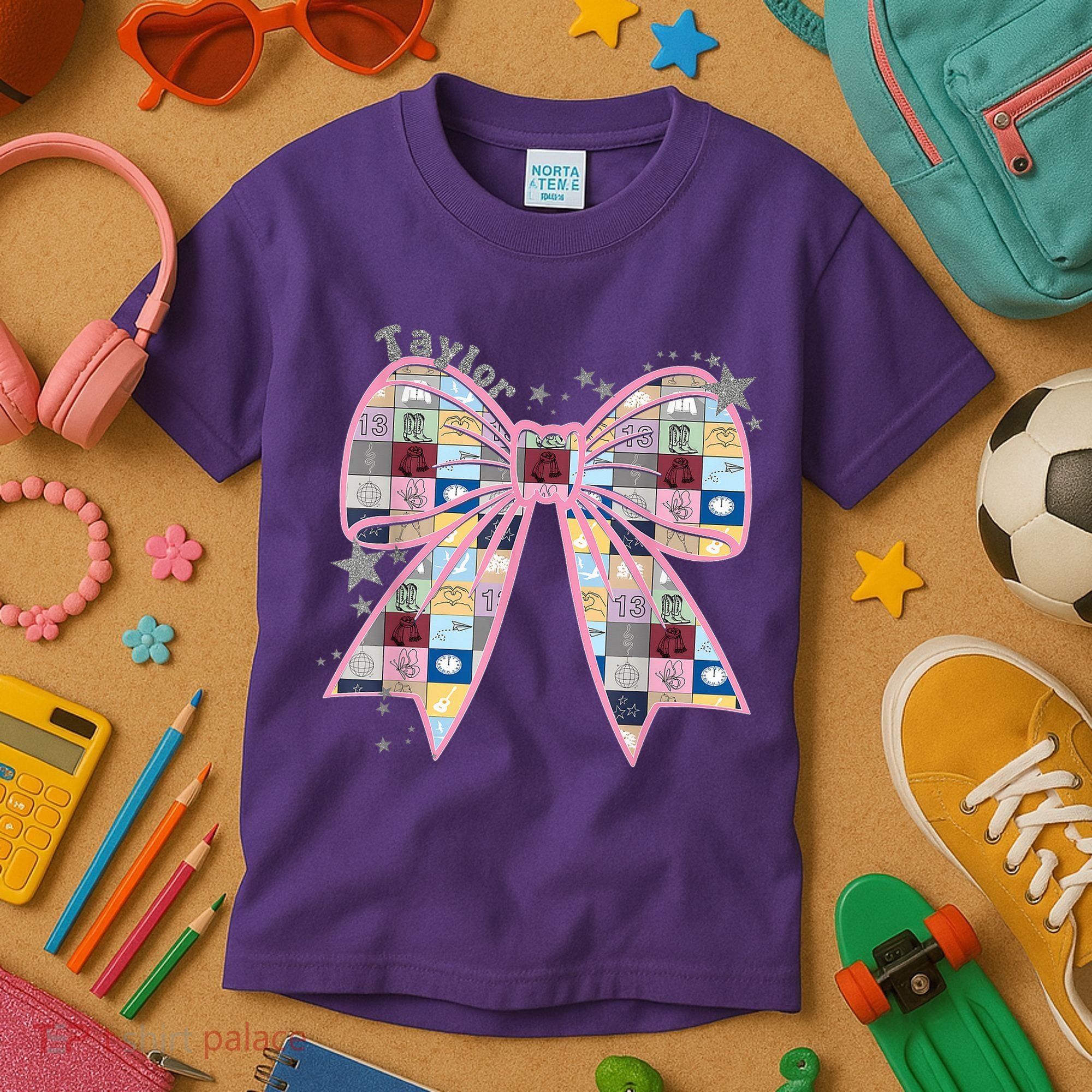 Birthday Girl Groovy Taylor First Name Personalized P.i.n.k Kids T-Shirt
