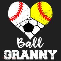 Ball Granny Heart Funny Baseball Softball Soccer Granny Gift Hat thumb 2