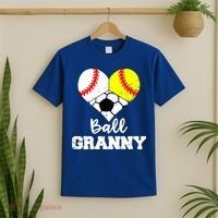 Ball Granny Heart Funny Baseball Softball Soccer Granny Gift T-Shirt thumb 2