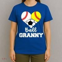 Ball Granny Heart Funny Baseball Softball Soccer Granny Gift T-Shirt thumb 4