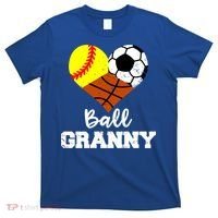 Ball Granny Heart Funny Softball Soccer Basketball Granny Gift T-Shirt thumb 0