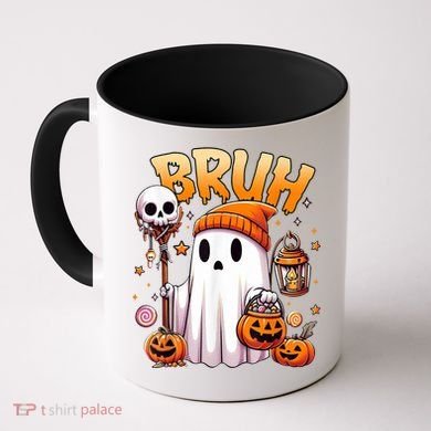 Bruh Ghost Halloween Cute Ghost Trick Or Treat Coffee Mug
