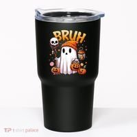 Bruh Ghost Halloween Cute Ghost Trick Or Treat Tumbler thumb 0