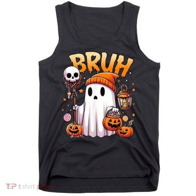 Bruh Ghost Halloween Cute Ghost Trick Or Treat Tank Top